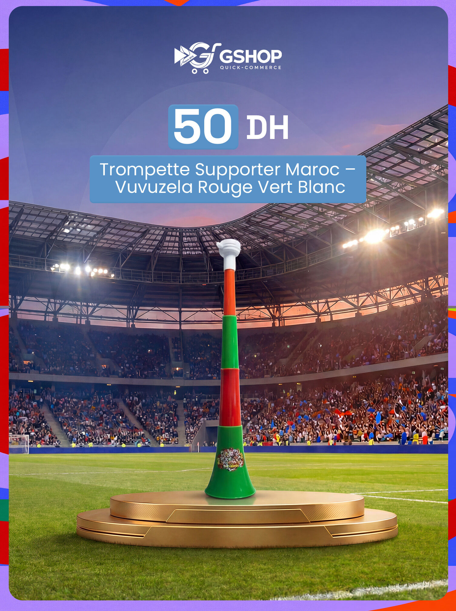 Trompette Supporter Maroc